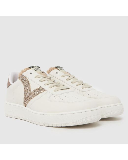 Victoria White Madrid Trainers