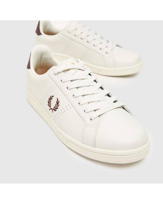 Fred Perry White B721 Trainers In for men