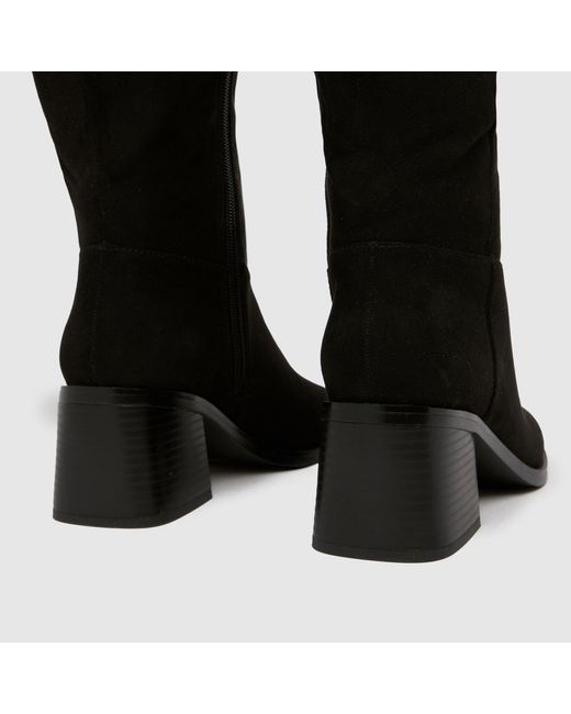 Schuh Black Dot Knee High Boots