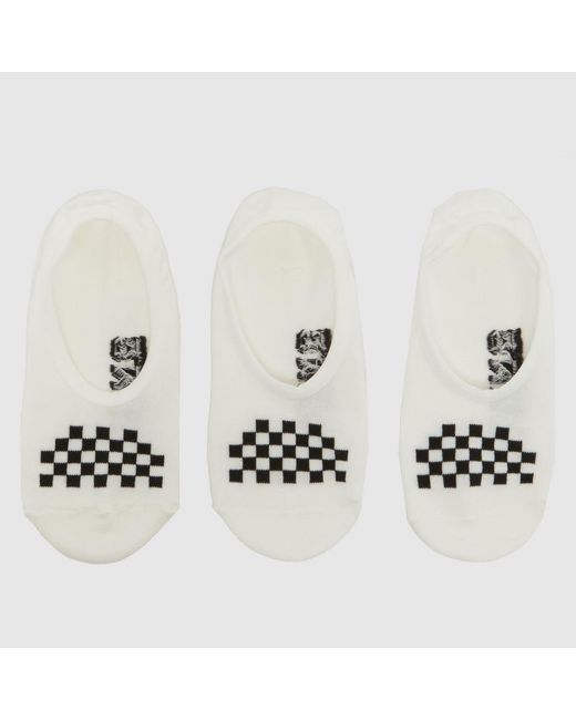 Vans White Classic Canoodle Socks 3 Pack