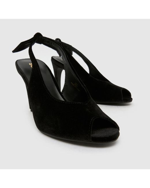 Schuh Black Scottie Peep Toe High Heels