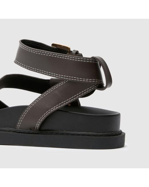 Schuh Brown Toya Chunky Footbed Sandals