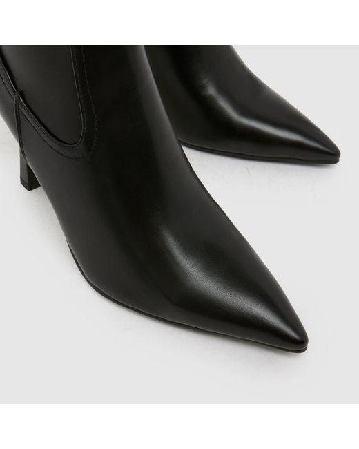 SIMMI Black Dana Pointed Heeled Boots