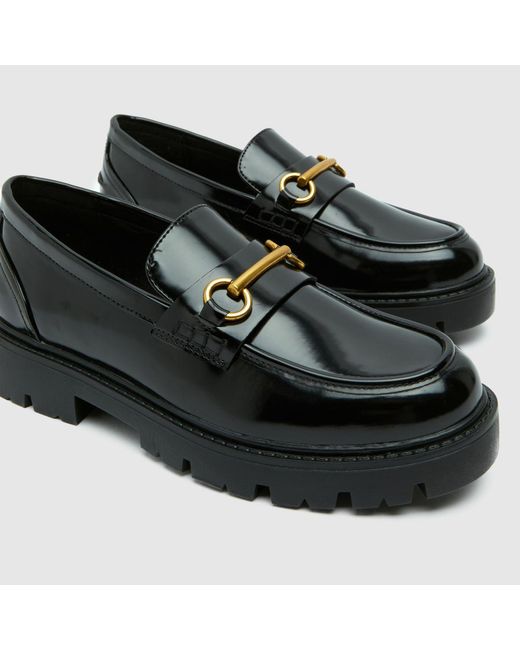 Schuh Black Lex Snaffle Loafer Flats