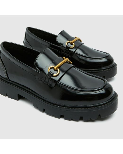 Schuh Black Lex Snaffle Loafer Flats