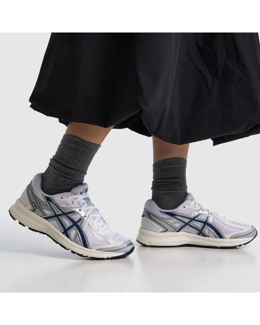 Asics White Jog 100S Trainers
