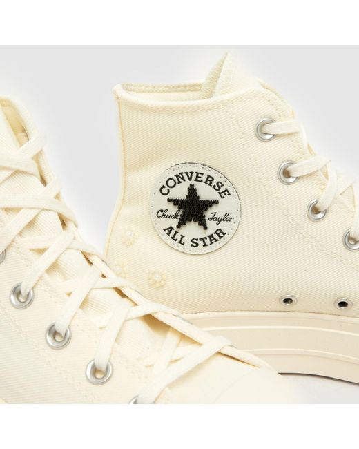Converse Natural All Star Lift Beads Trainers