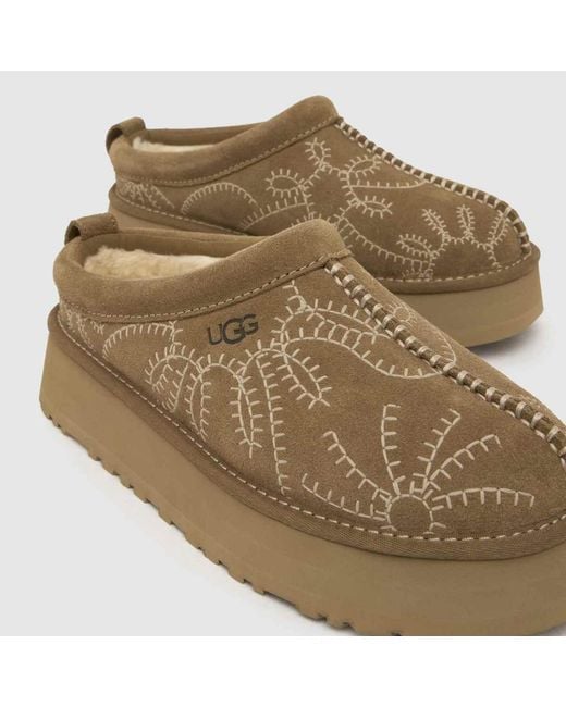 Ugg Brown Tazz Ii Botanic Slippers