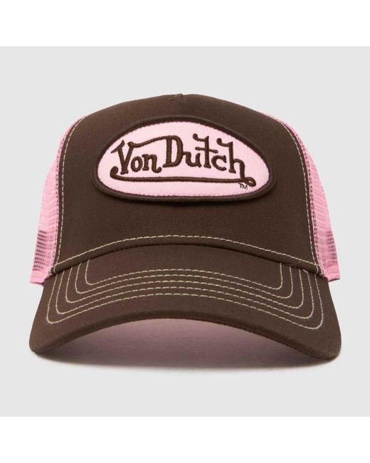 Von Dutch Brown Contrast Trucker Cap