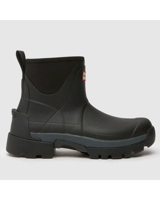 Hunter Black Balmoral Hybrid Chelsea Boots