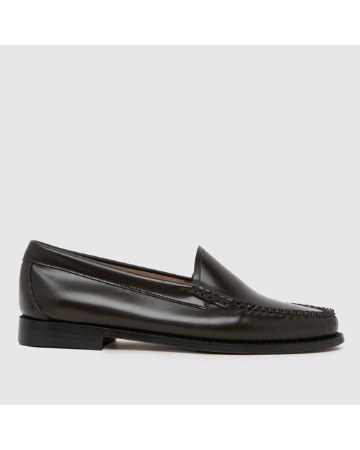 G.H.BASS Black Weejuns Venetian Loafer Flats