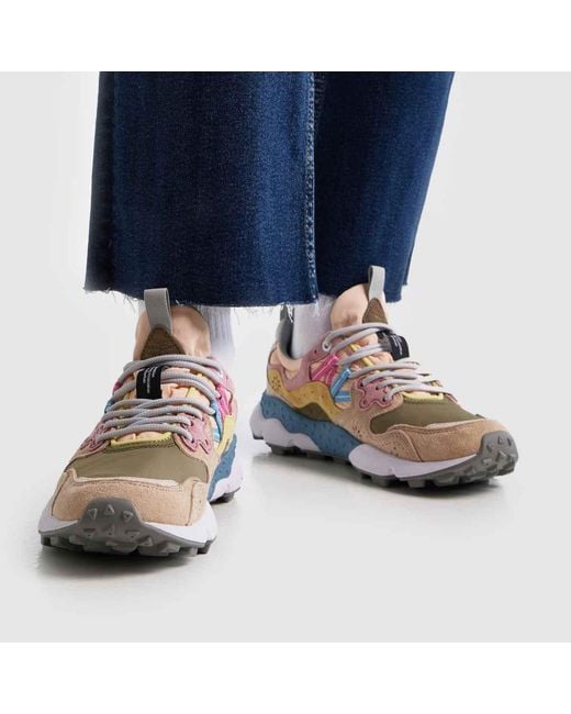 Flower Mountain Blue Yamano 3 Trainers