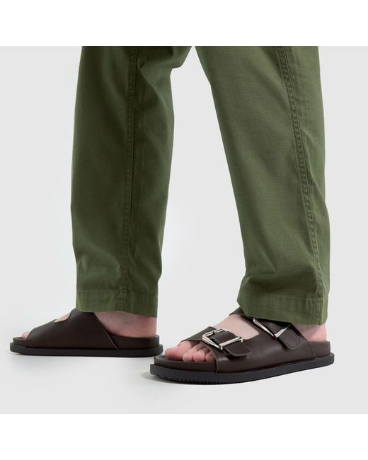Schuh Black Scout Footbed Sandals for men