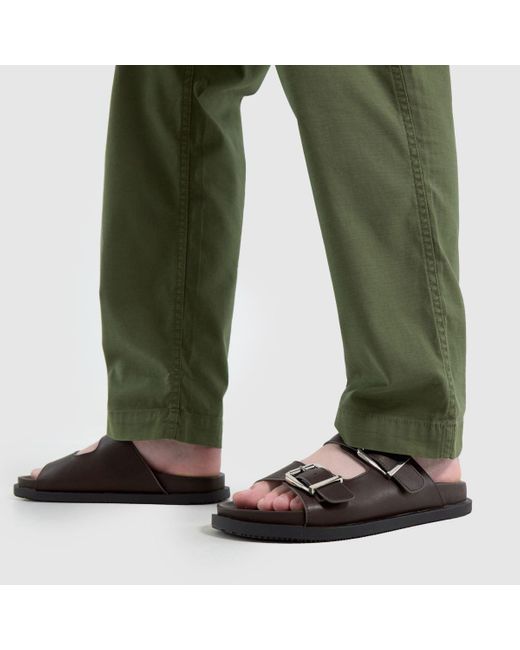 Schuh Black Scout Footbed Sandals for men