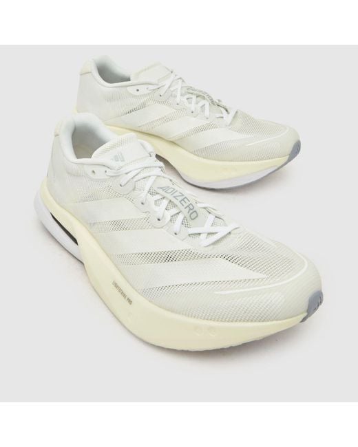 Adidas White Adizero Boston 13 Trainers for men