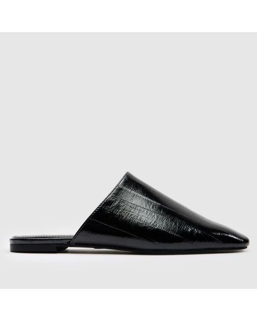 Schuh Black Latina Backless Flat Flats