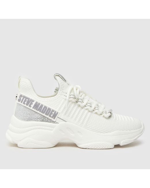 Steve Madden White Maxilla-r Trainers In