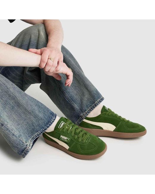 PUMA Green Palermo Trainers for men