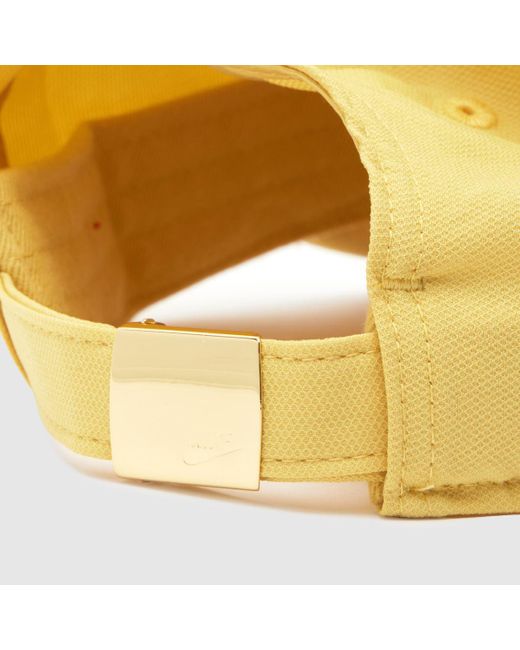 Nike Yellow Structured Metal Logo Cap