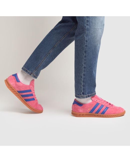 Blue and pink adidas jeans deals