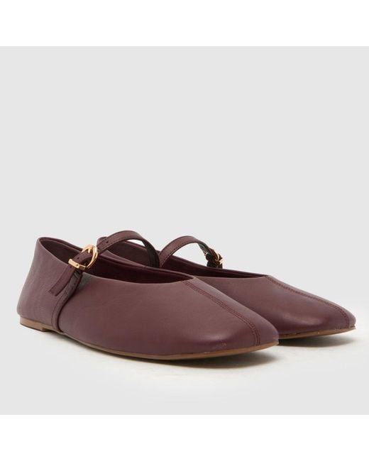 Schuh Brown London Leather Ballet Flats
