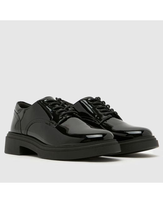 Schuh Black Limon Lace Up Flats