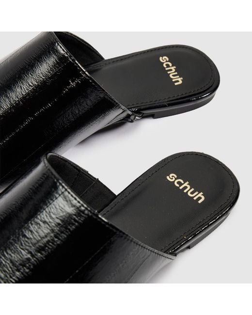 Schuh Black Latina Backless Flat Flats