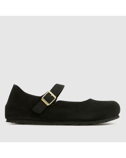 Birkenstock Black Mantova Leve Mary Jane Flats