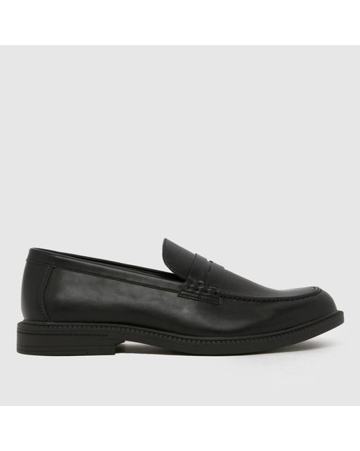 Schuh Black Reagan Loafer Shoes for men