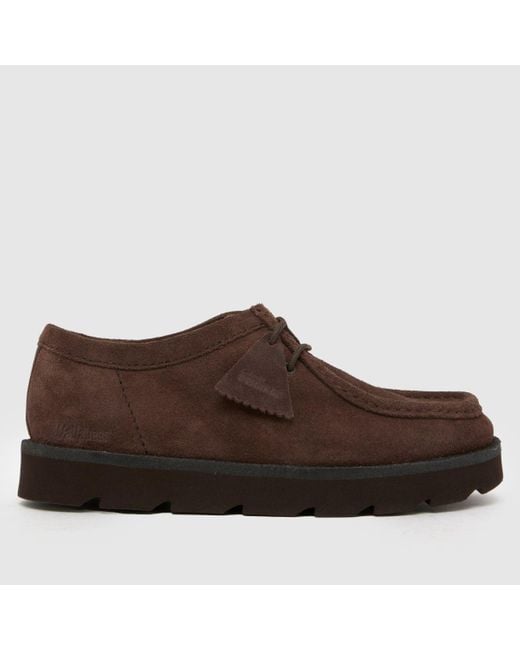 Clarks Brown Meare Wallabee Shoes for men