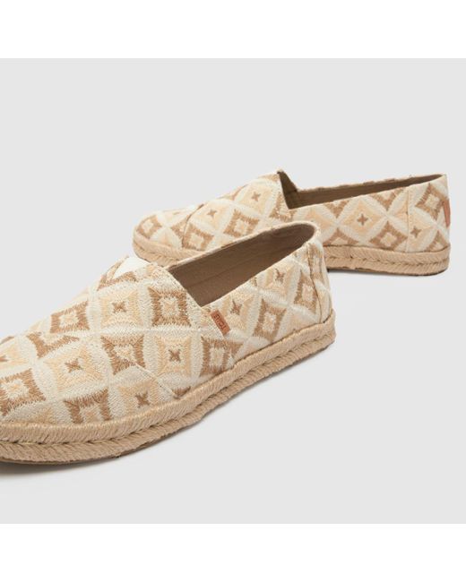 TOMS Natural Alpargata Rope 2.0 Woven Flat Shoes In