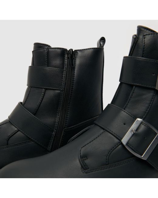 Schuh Black Ladies Aubrey Buckle Winter Boots