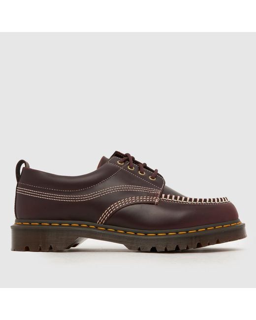 Dr. Martens Brown Lowell Moc Toe Shoes for men
