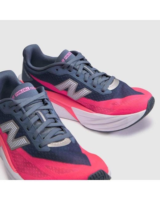 New Balance Pink Fuelcell Rebel V5 Trainers