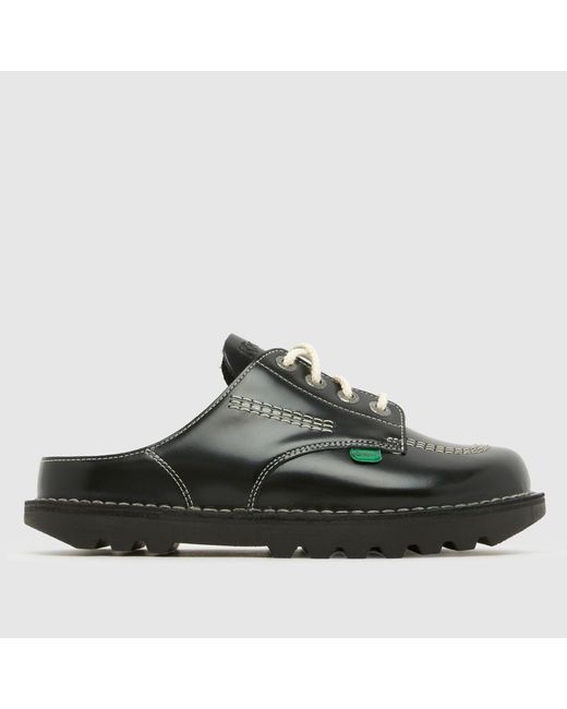 Kickers Classics Green Kick Mule Flats