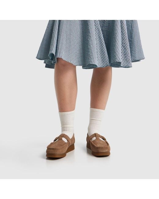 Clarks Brown Wallabee Evo Bar Flats