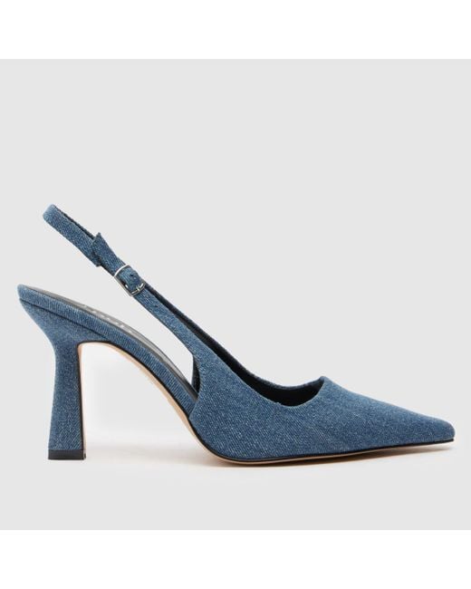 Schuh Blue Shona Court High Heels In