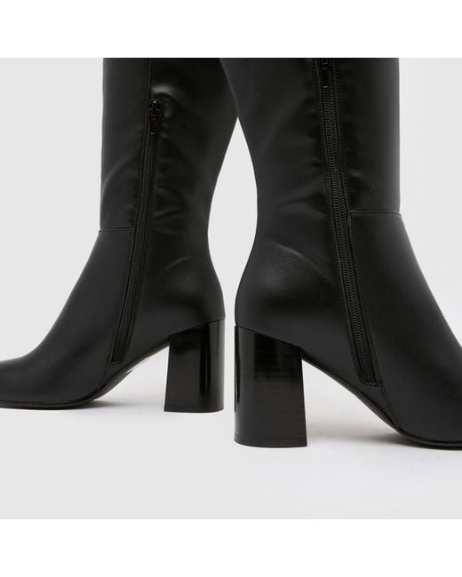 Schuh Black Devlin Knee High Boots