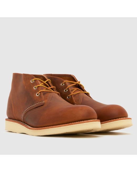 Red Wing Brown Work Chukka Boots for men