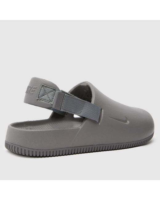 Nike Gray Calm Mule Sandals In for men