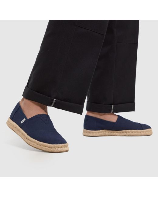 TOMS Blue Alpargata Rope 2.0 Shoes In for men
