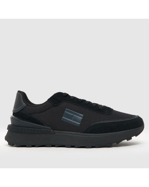 Tommy Hilfiger Black Technical Runner Trainers In for men