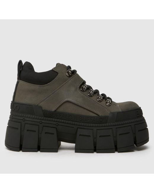 Buffalo Black London Gospher Hike Lo Trainers