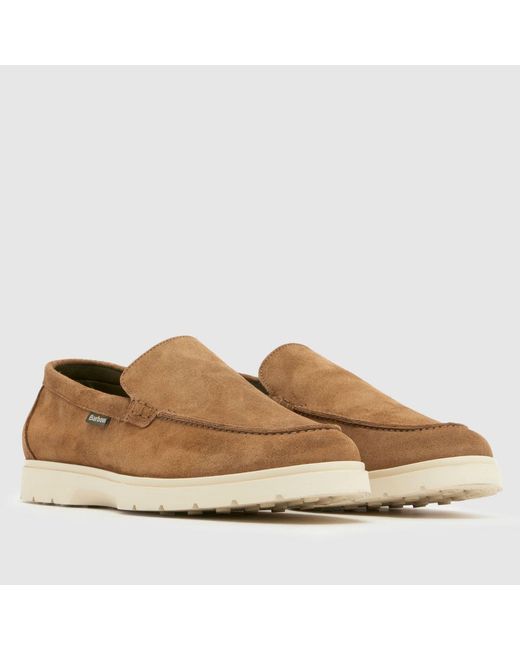 Barbour Brown Carty Loafer Shoes for men