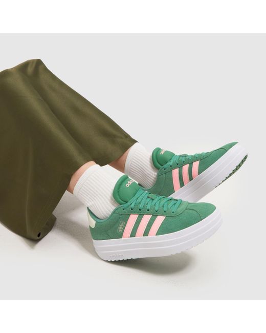 Adidas Green Vl Court Bold Trainers