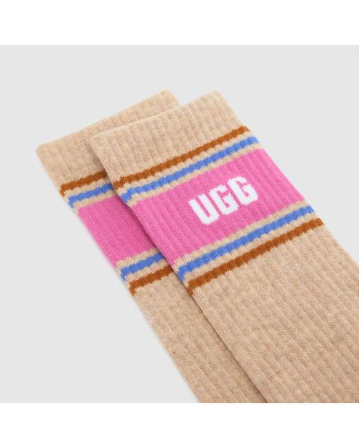 Ugg Pink Jedlyn Crew Sock