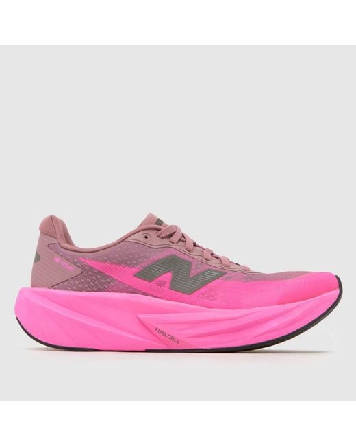 New Balance Pink Fuelcell Rebel V5 Trainers