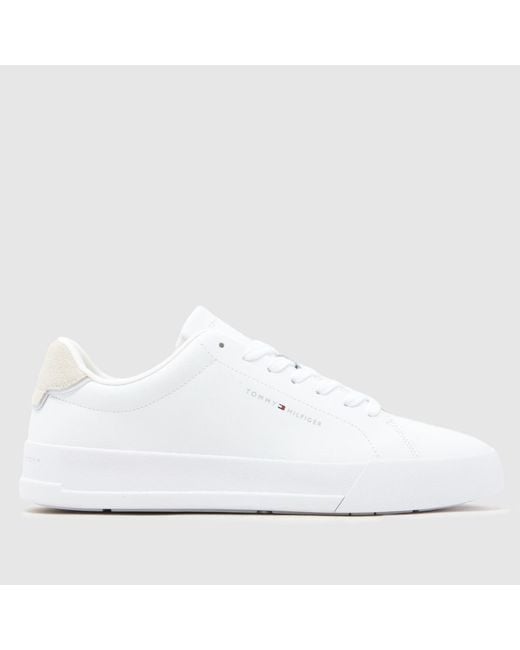 Tommy Hilfiger White Tommy Hilfiger Court Core Trainers for men