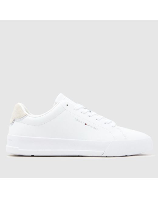 Tommy Hilfiger White Tommy Hilfiger Court Core Trainers for men