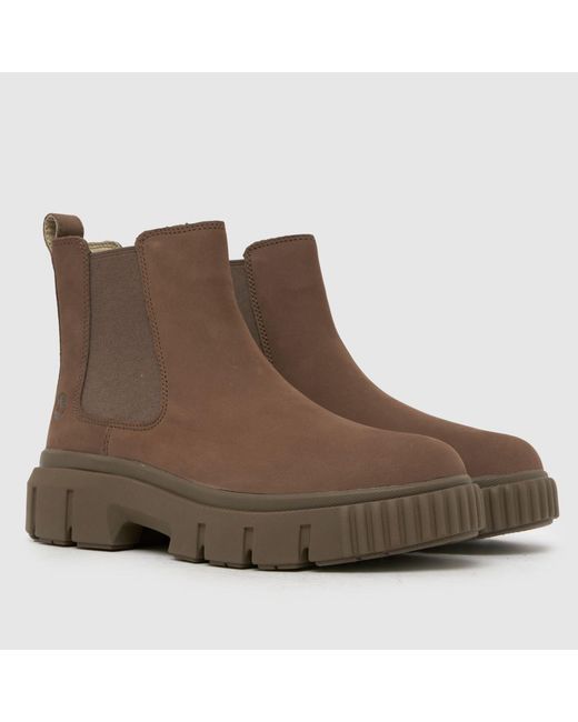 Timberland Brown Greyfield Chelsea Boots